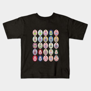 Russian dolls matryoshka illustration (2) Kids T-Shirt